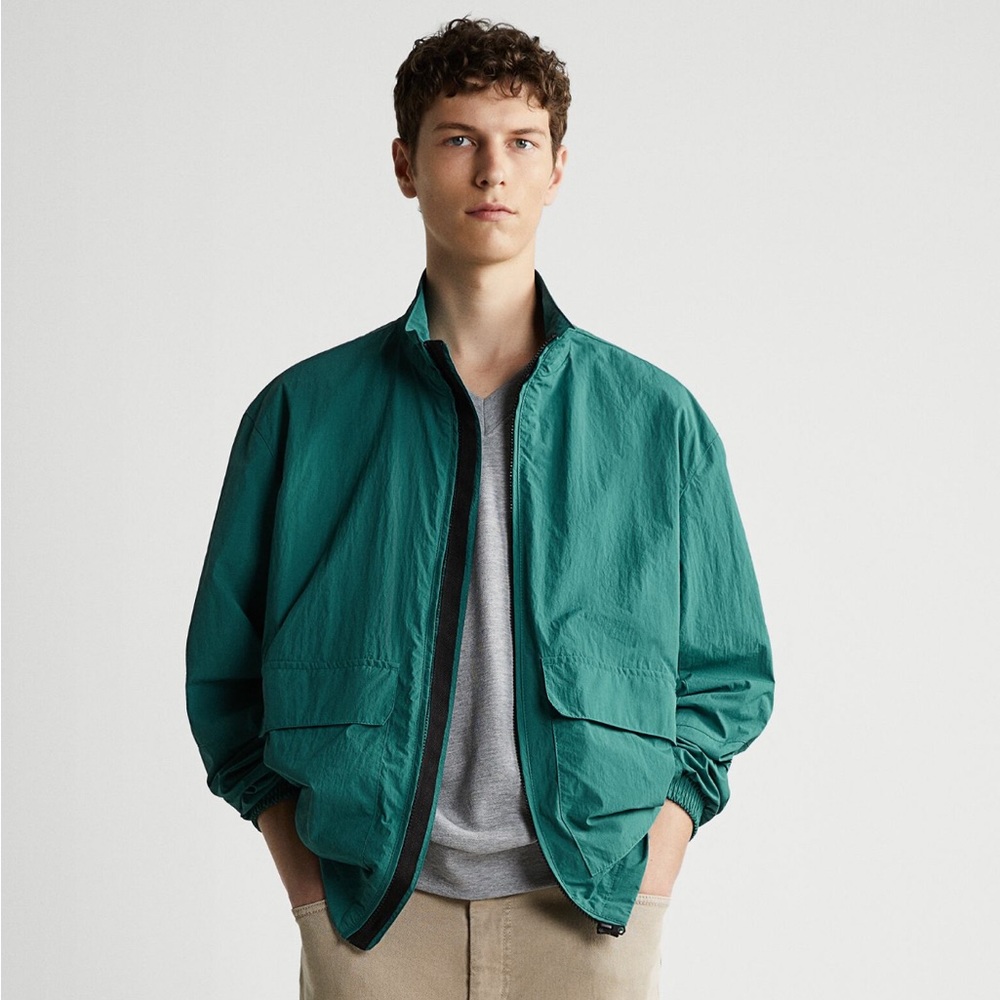 Zara technical jacket with pockets